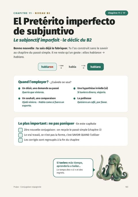 Vers le B2 : le subjonctif imparfait